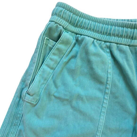Athleta Shorts Womens Med Aqua Blue Drawstring Shorts Athleisure Loungewear - Picture 2 of 12